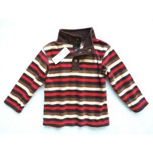 Gymboree Boys Micro Fleece Striped Sweatshirt